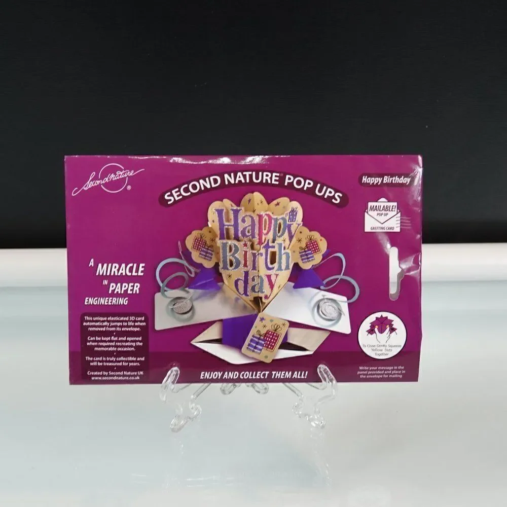 Pop Up Happy Birthday Greeting Card